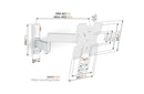 Vogels Comfort TVM 3245 Full-Motion TV Wall Mount for TVs 19 - 43 inches White - Ex-Display Clearance