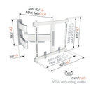 Vogels ELITE TVM 5445 Full-Motion TV Wall Mount White
