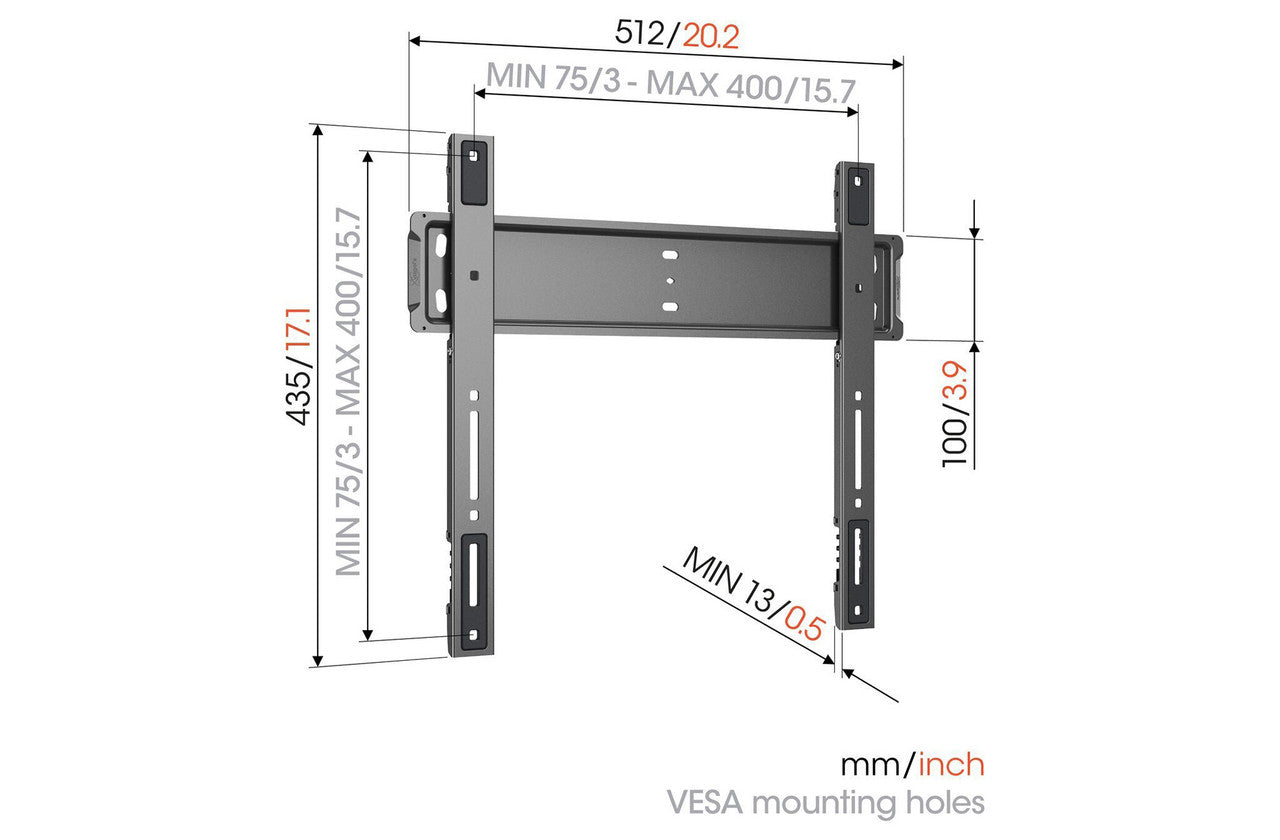 Vogels Elite TVM 5505 Ultra Thin Fixed TV Bracket 32 - 77 Inch TVs