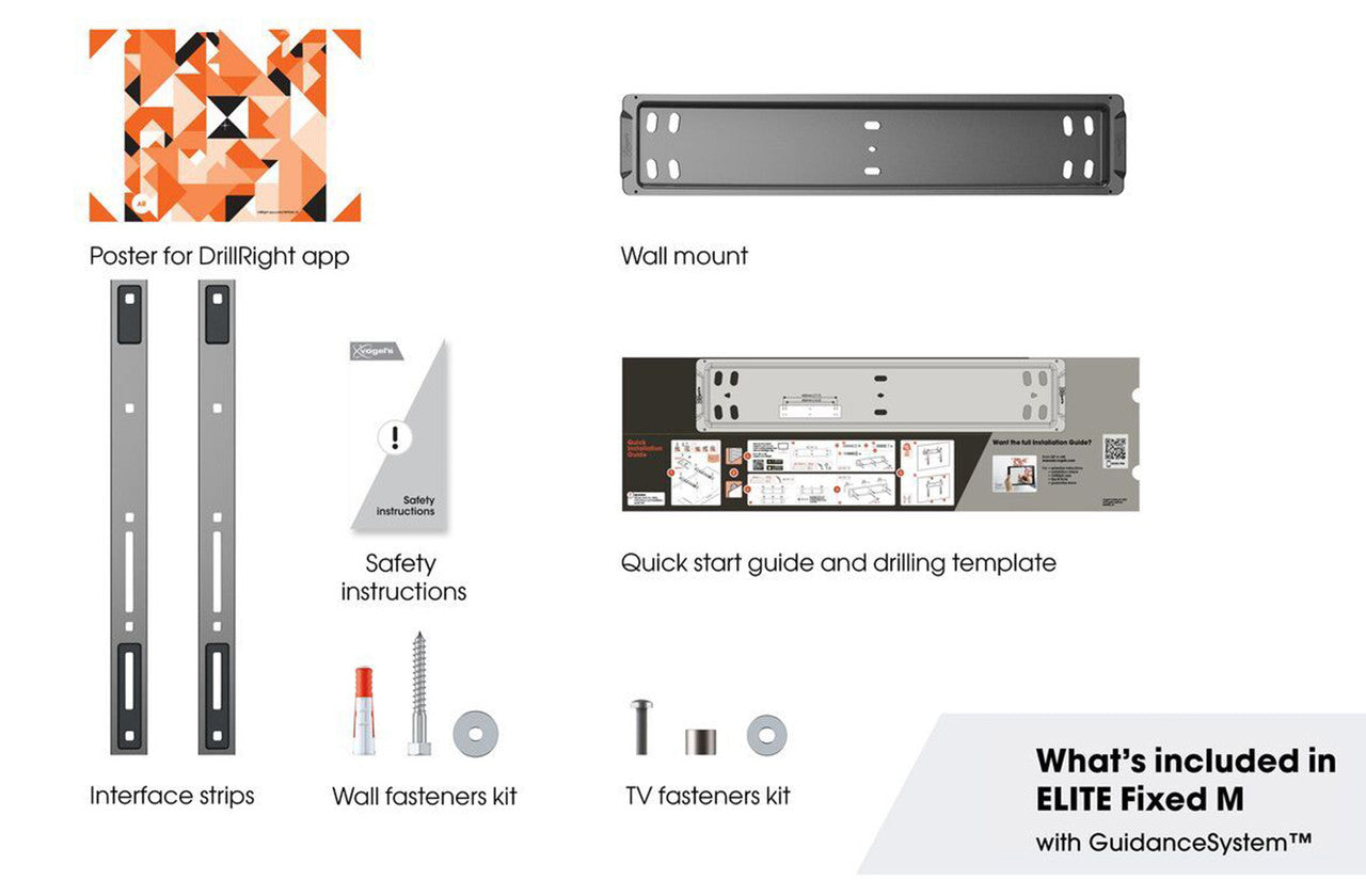 Vogels Elite TVM 5505 Ultra Thin Fixed TV Bracket 32 - 77 Inch TVs