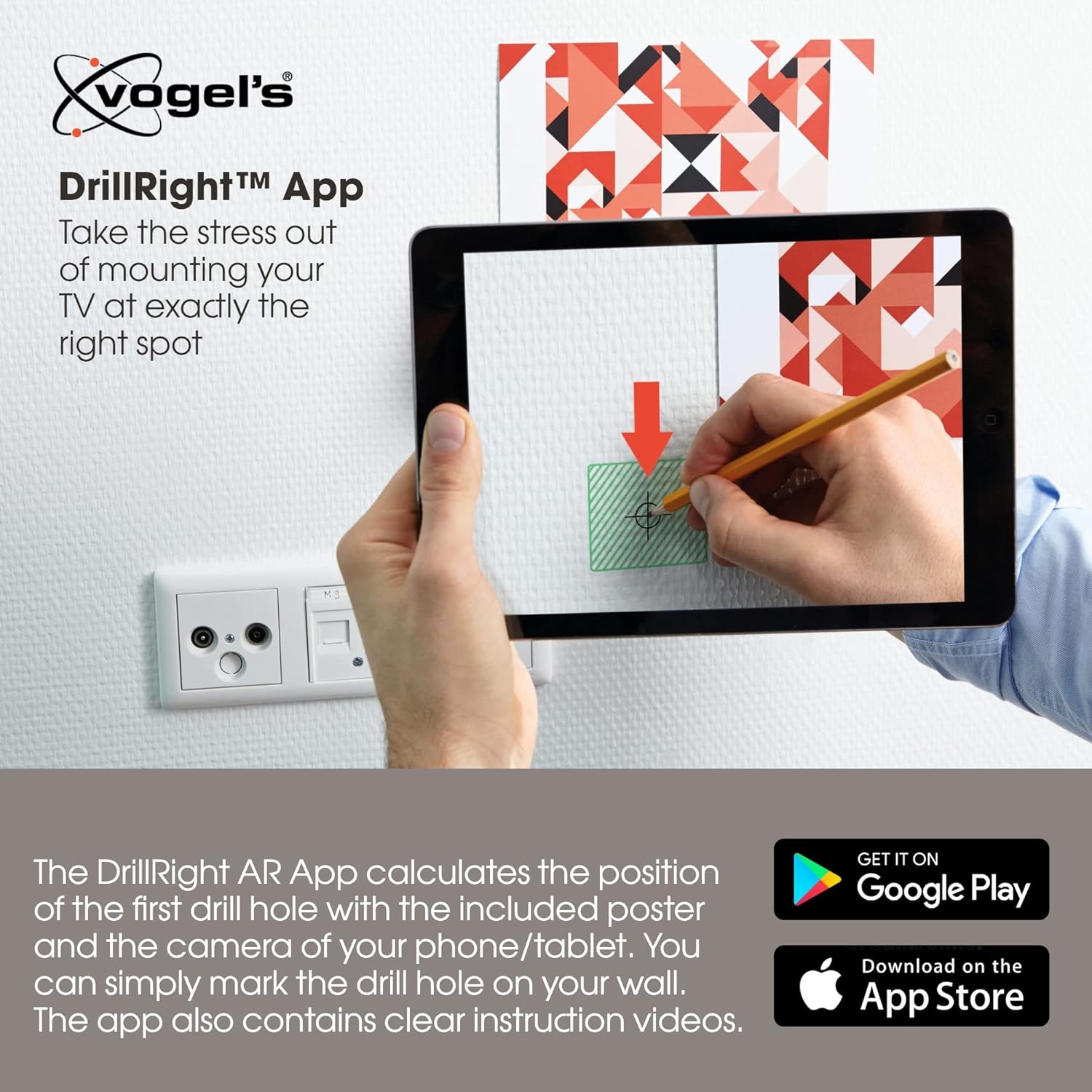 Vogels Elite TVM 5645 Full-Motion TV Wall Mount Black Ex-Display Clearance