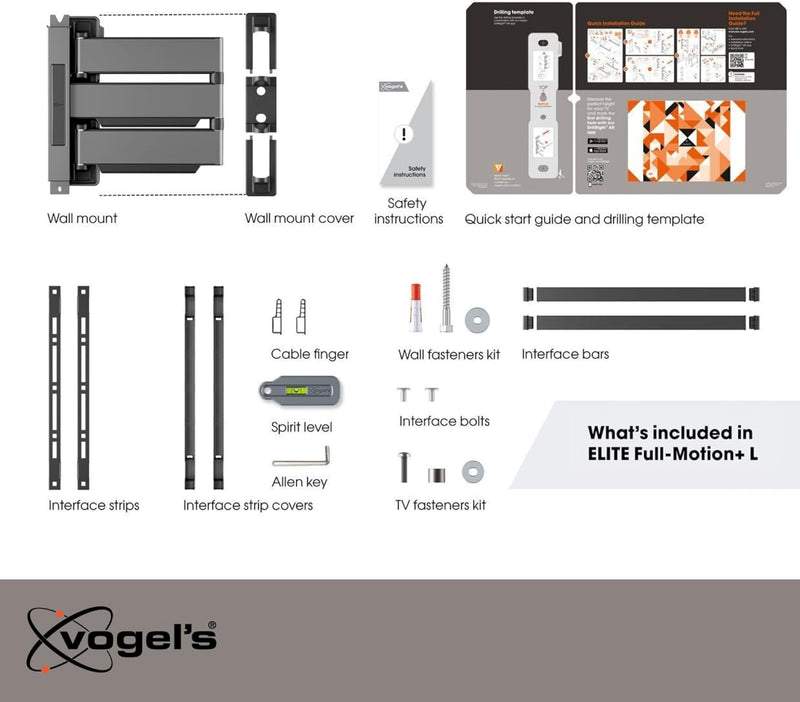 Vogels Elite TVM 5645 Full-Motion TV Wall Mount Black Ex-Display Clearance