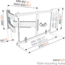 Vogels Elite TVM 5645 Full-Motion TV Wall Mount White