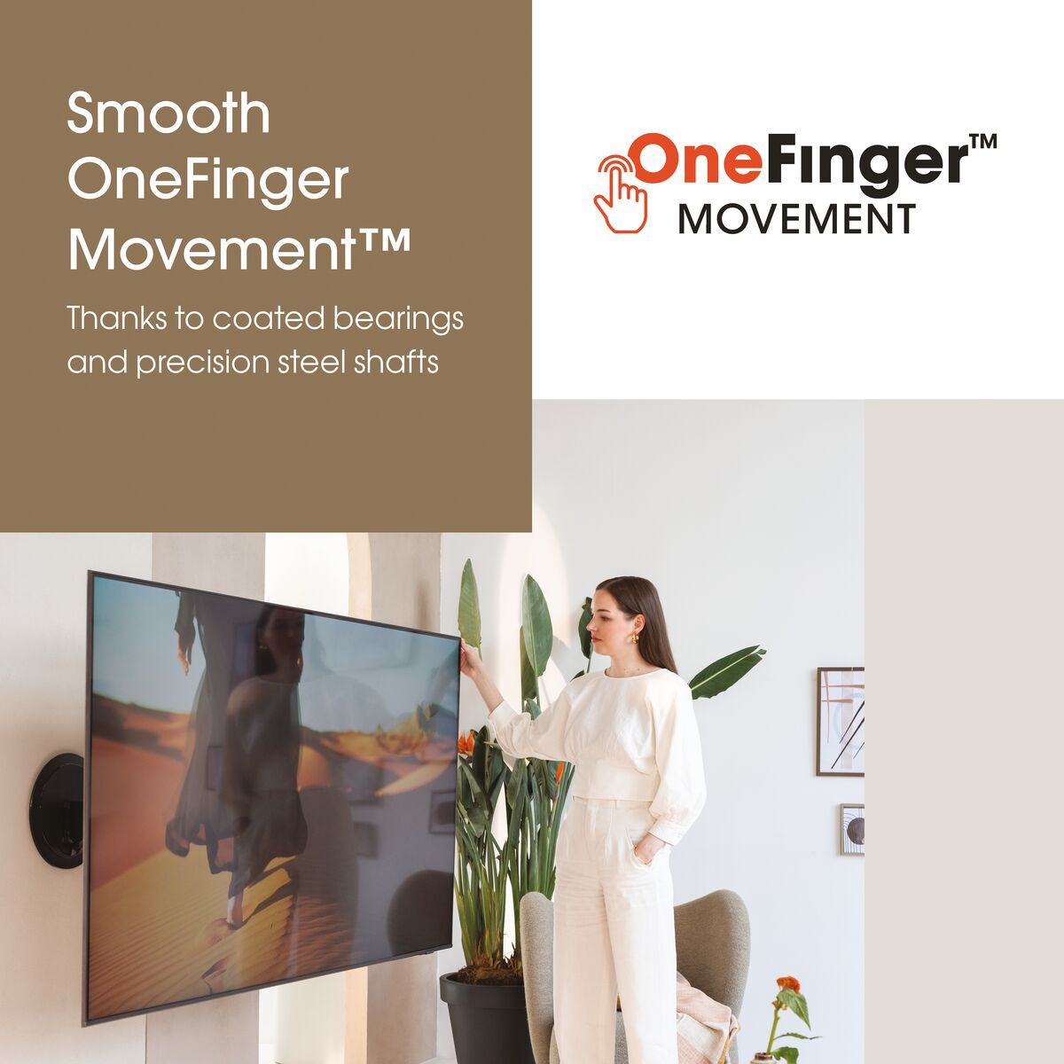 Vogels TVM 7655 Full-Motion TV Wall Mount Black