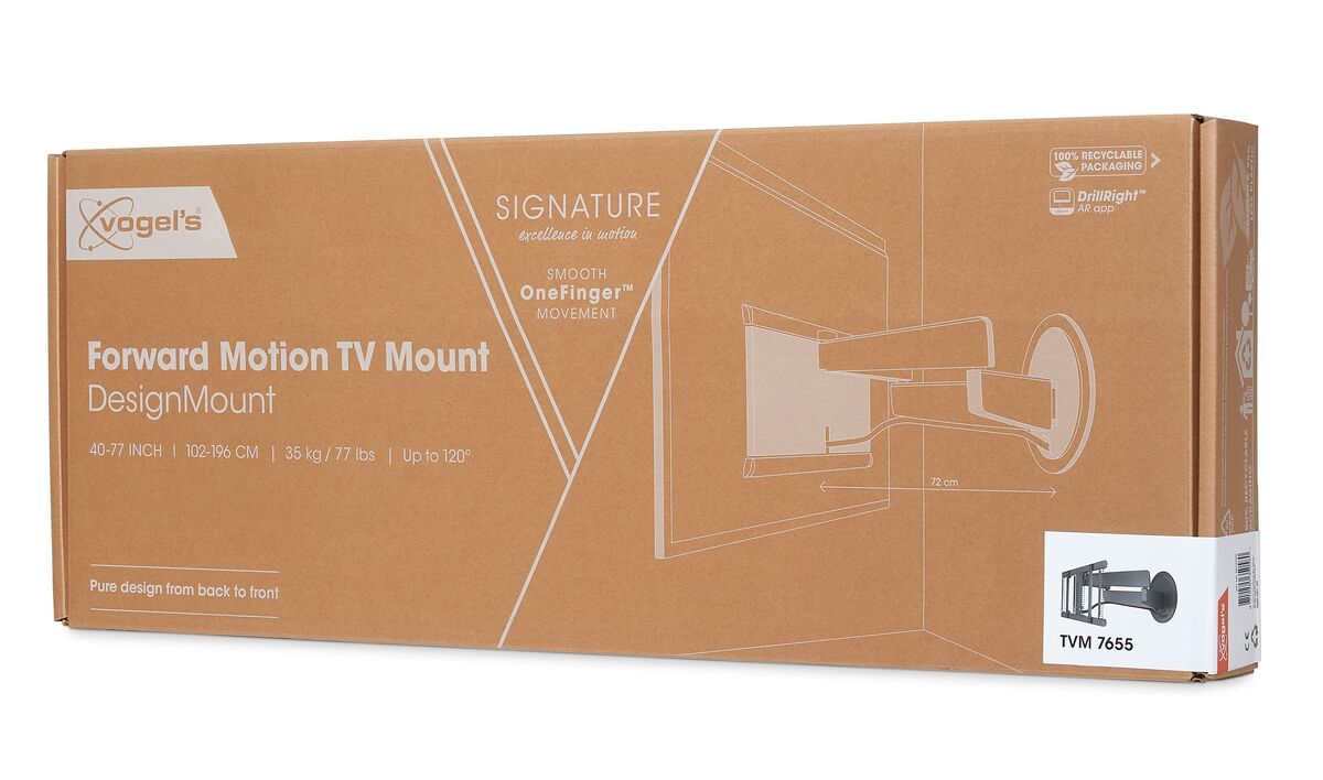 Vogels TVM 7655 Full-Motion TV Wall Mount Black