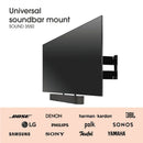 Vogels TVM 7675 (Black) 40 - 77 inch Motorised Cantilever TV Bracket with SOUND 3550 Sound Bar Mount Package