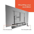 Vogels TVM 7675 (Black) 40 - 77 inch Motorised Cantilever TV Bracket with SOUND 3550 Sound Bar Mount Package