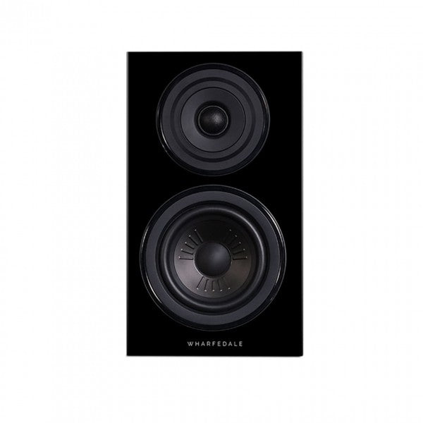 Wharfedale Diamond 12.1 Compact 2 way Standmount Bookshelf speaker (pair) Black Oak Open Box Clearance
