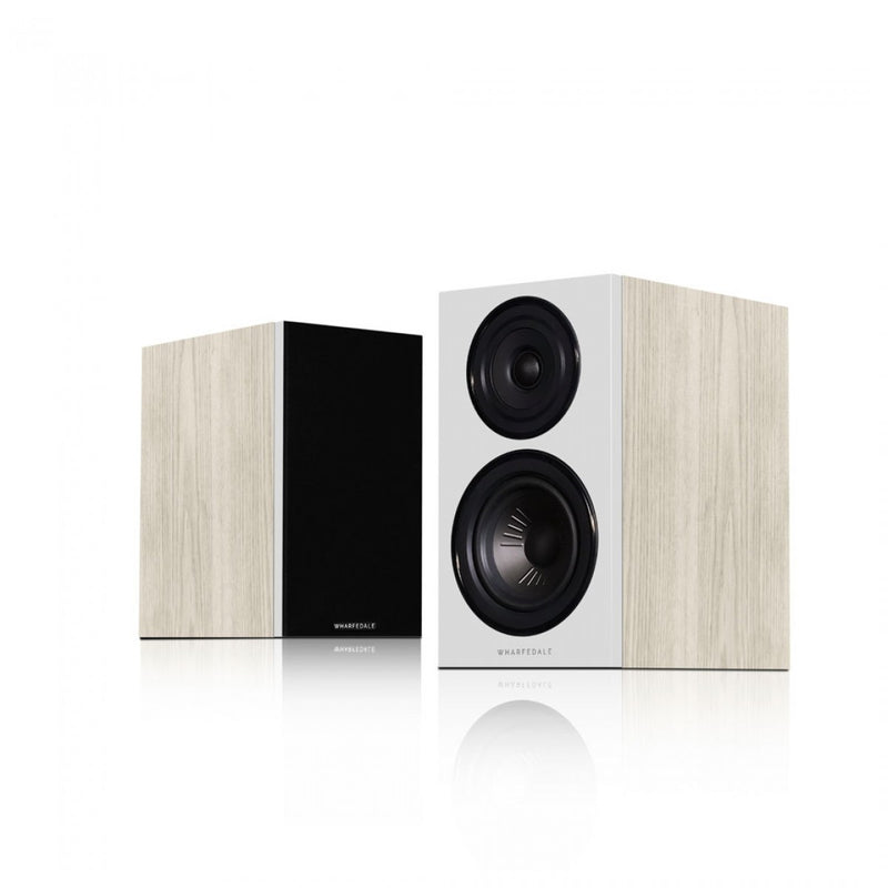 Wharfedale Diamond 12.1 Compact 2 way Standmount Bookshelf speaker (pair) Light Oak - Open Box Clearance