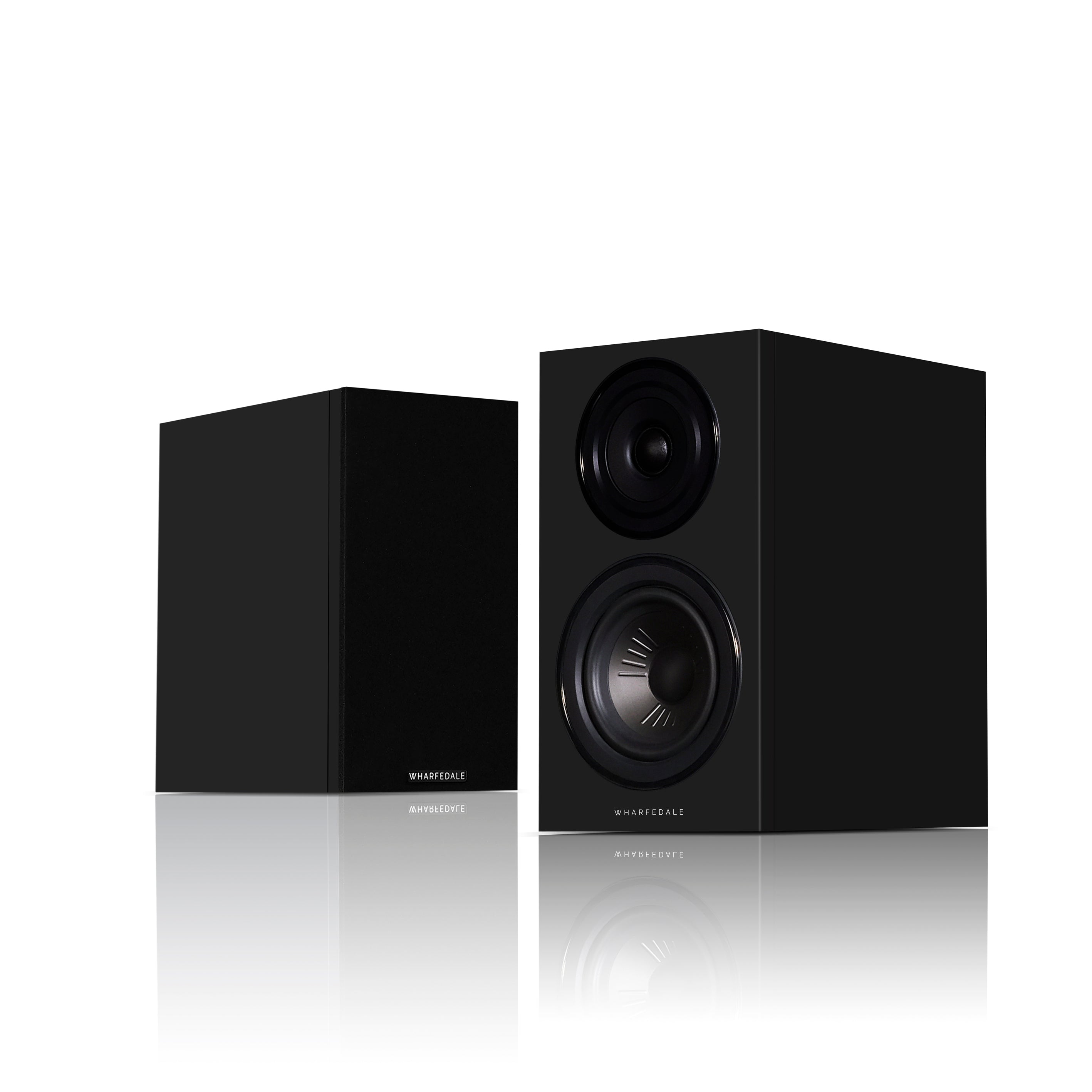 Wharfedale Diamond 12.1i Compact 2 way Standmount Bookshelf Speakers Pair - Black Black
