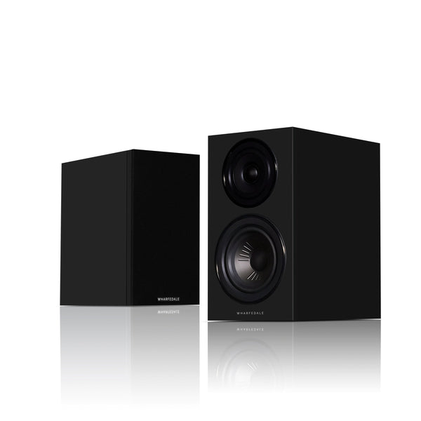 Wharfedale Diamond 12.1i Compact 2 way Standmount Bookshelf Speakers Pair - Black Black