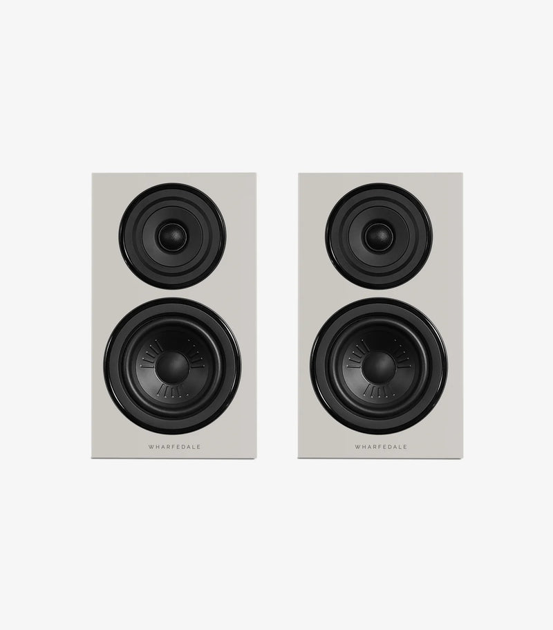 Wharfedale Diamond 12.1i Compact 2 way Standmount Bookshelf Speakers Pair - Grey Grey