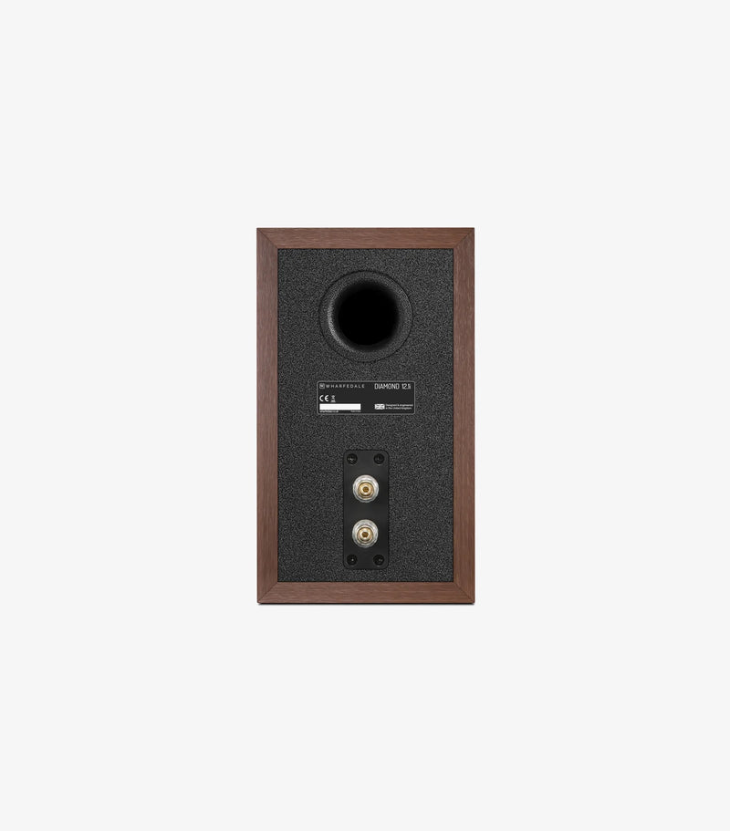 Wharfedale Diamond 12.1i Compact 2 way Standmount Bookshelf Speakers Pair - Walnut Walnut