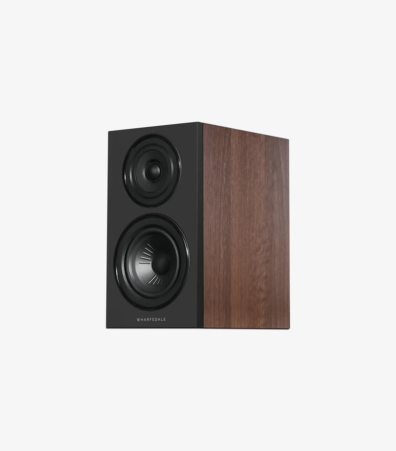 Wharfedale Diamond 12.1i Compact 2 way Standmount Bookshelf Speakers Pair - Walnut Walnut