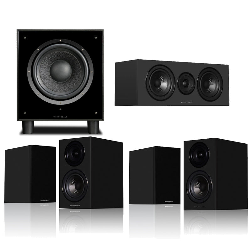 Wharfedale Diamond 12.1i HCP 5.1 Home Cinema Speaker Package - Black Black