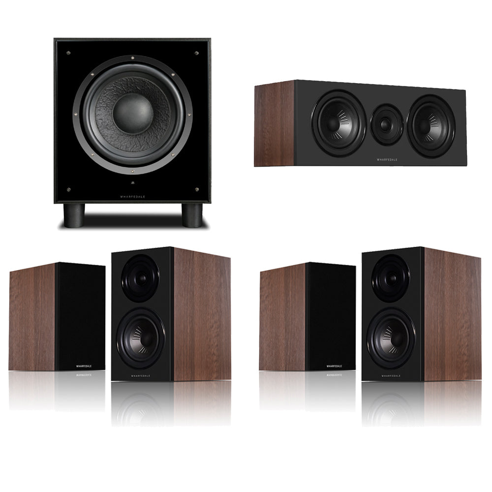 Wharfedale Diamond 12.1i HCP 5.1 Home Cinema Speaker Package - Walnut Walnut
