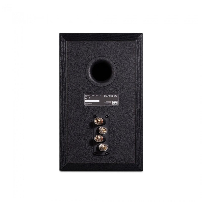 Wharfedale Diamond 12.2 Standmount Bookshelf speaker Compact 2 way (pair) Black Oak Black Oak