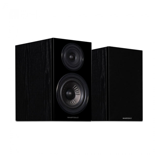 Wharfedale Diamond 12.2 Standmount Bookshelf speaker Compact 2 way (pair) Black Oak Open Box Clearance
