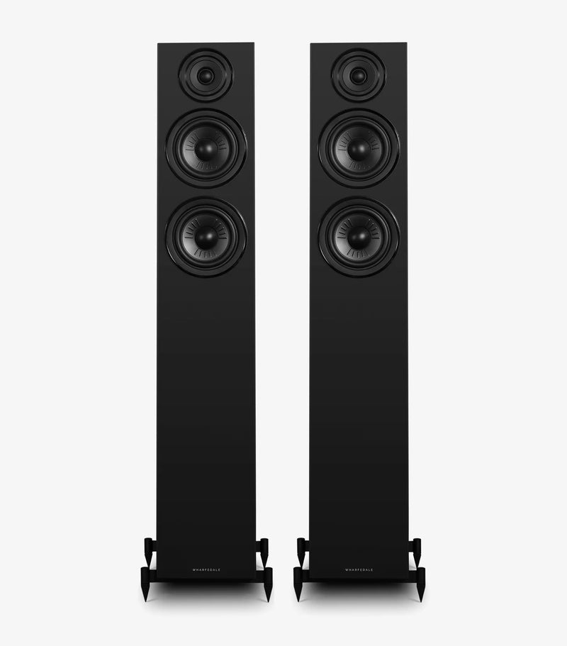 Wharfedale Diamond 12.4i Floorstanding Speakers Pair - Black Black