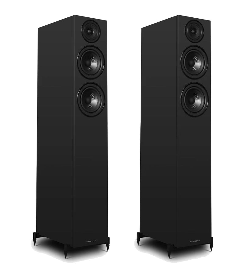 Wharfedale Diamond 12.4i Floorstanding Speakers Pair - Black Black
