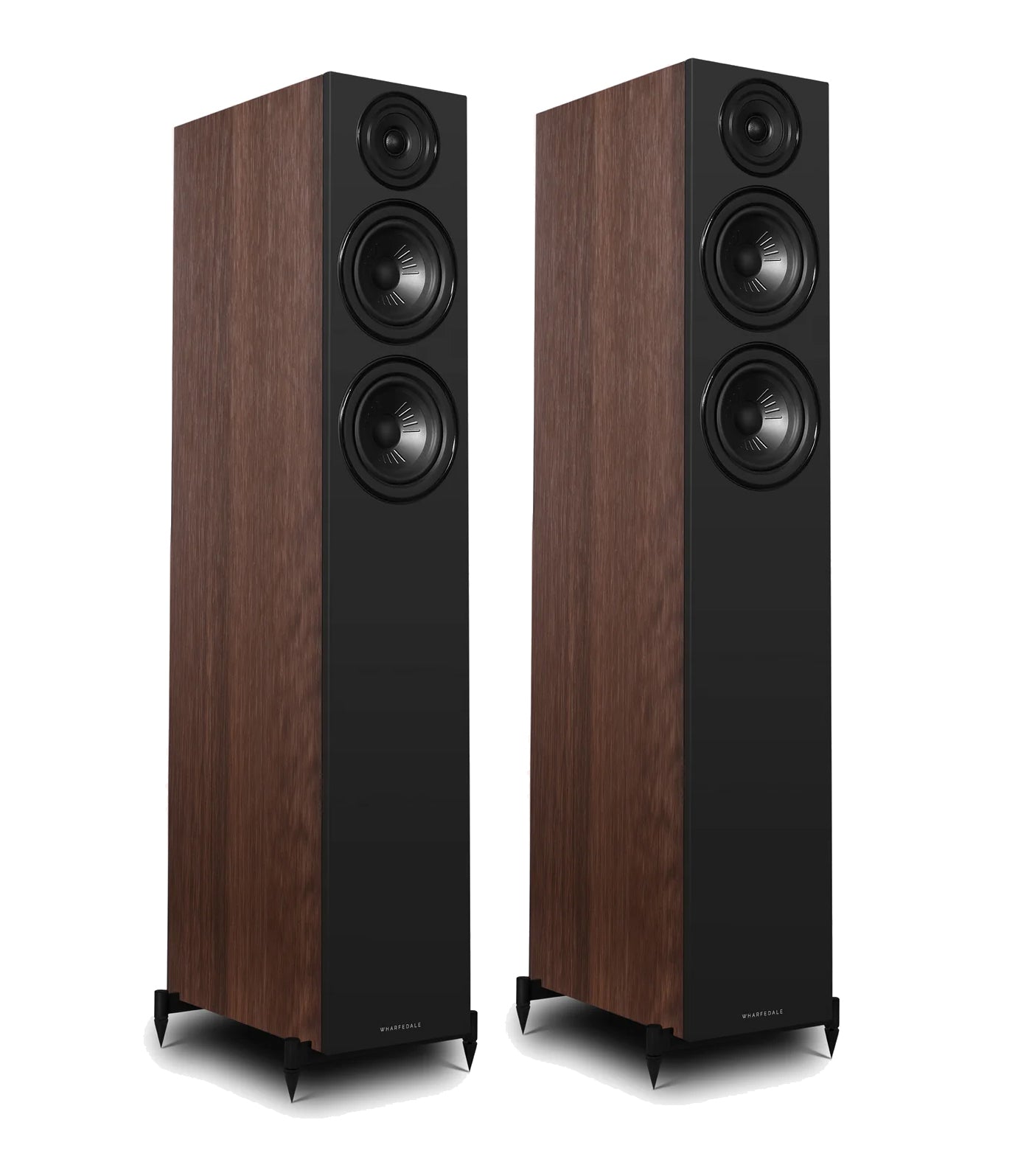Wharfedale Diamond 12.4i Floorstanding Speakers Pair - Walnut Walnut