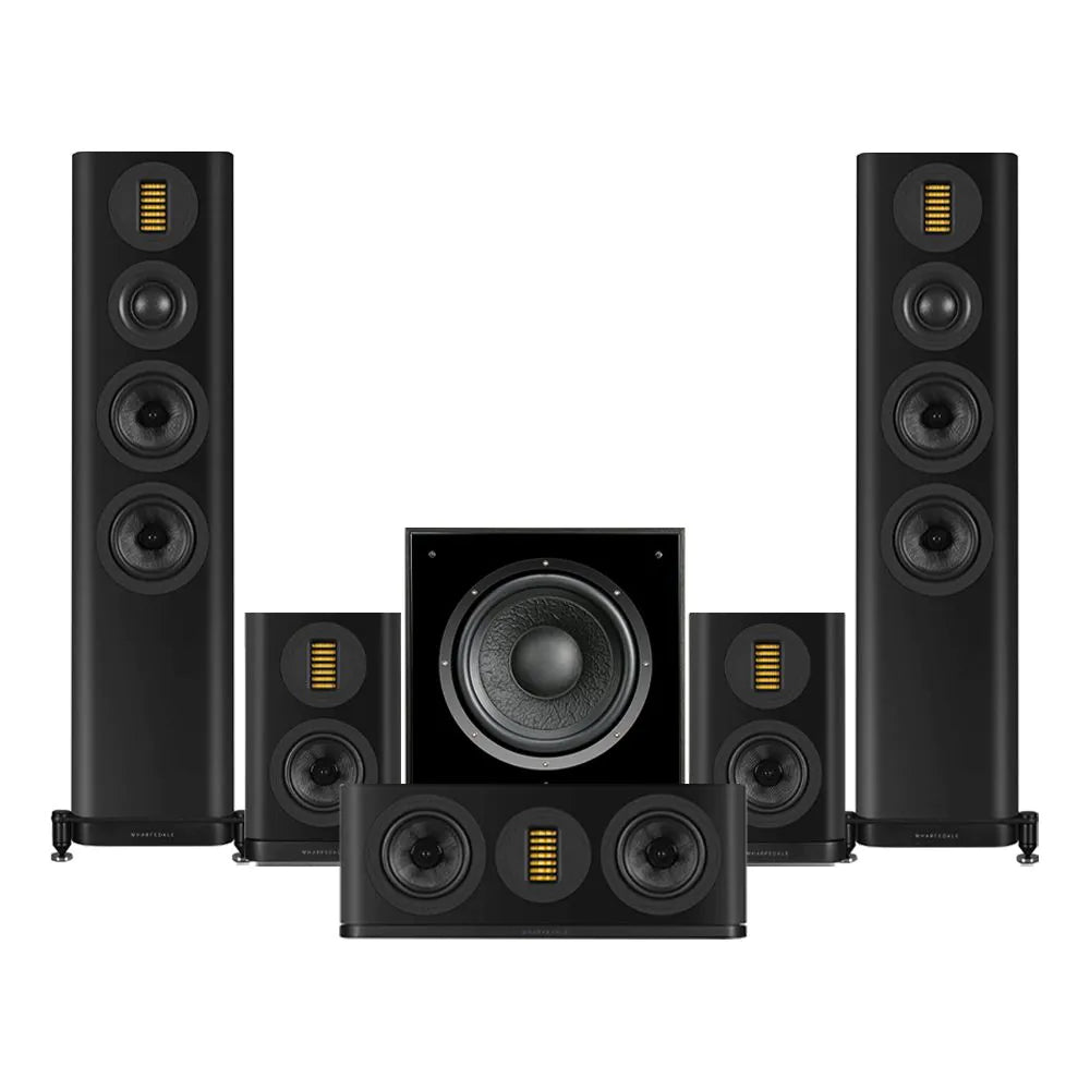 Wharfedale EVO 5.3 HCP 5.1 Surround Sound Home Cinema Speakers Package Black Black