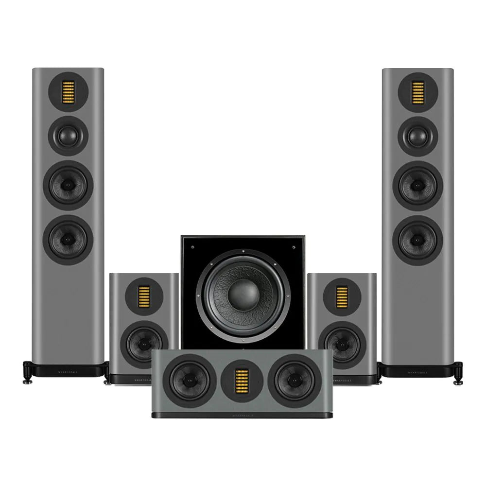 Wharfedale EVO 5.3 HCP 5.1 Surround Sound Home Cinema Speakers Package Lunar Grey Grey
