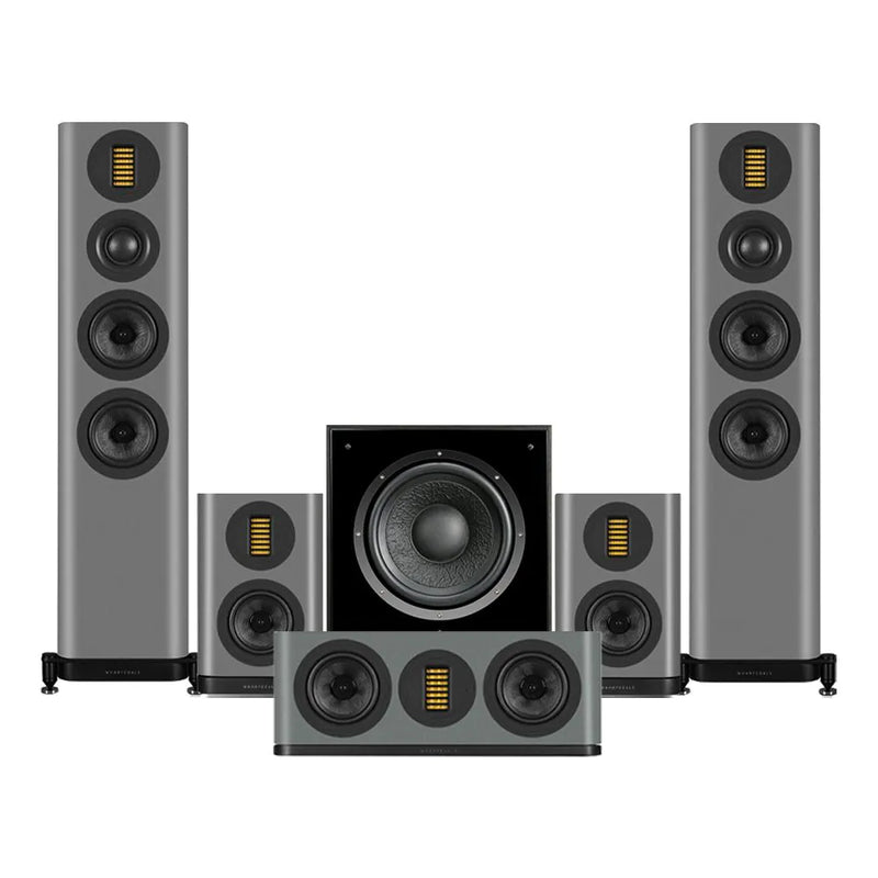 Wharfedale EVO 5.3 HCP 5.1 Surround Sound Home Cinema Speakers Package Lunar Grey Grey