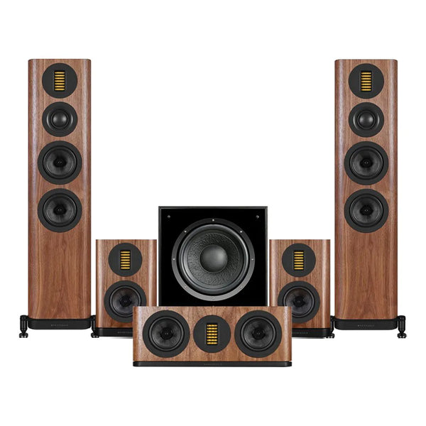 Wharfedale EVO 5.3 HCP 5.1 Surround Sound Home Cinema Speakers Package Walnut Walnut