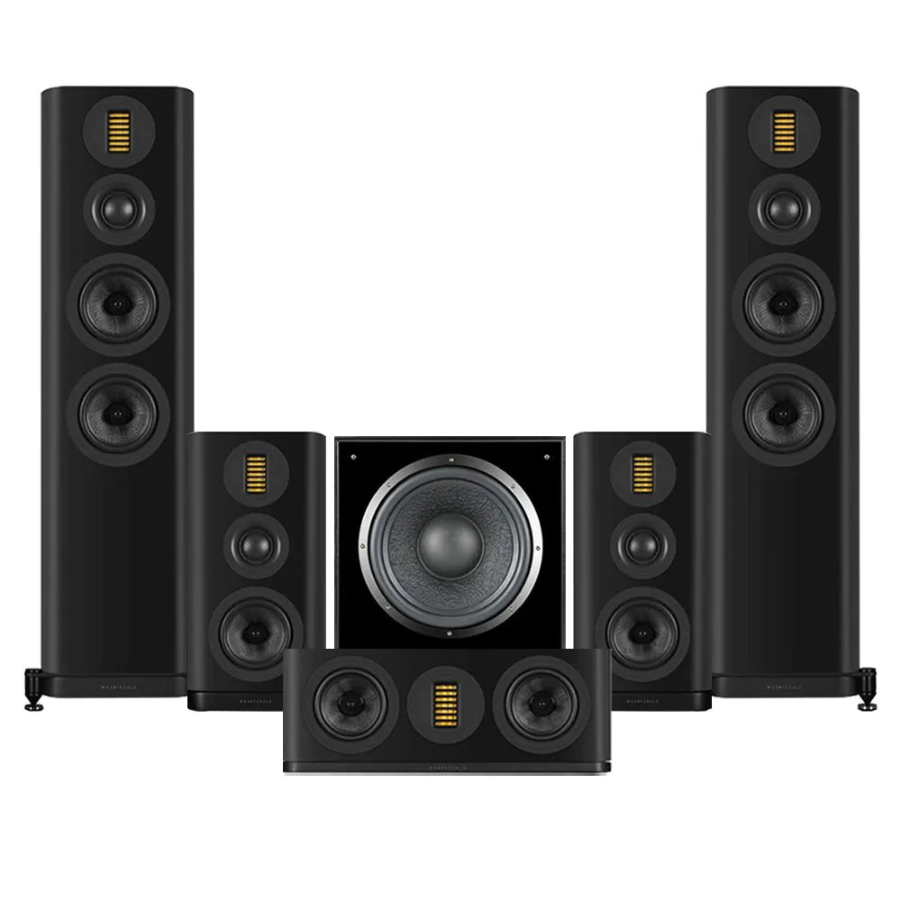 Wharfedale EVO 5.4 HCP 5.1 Surround Sound Home Cinema Speakers Package Black Black