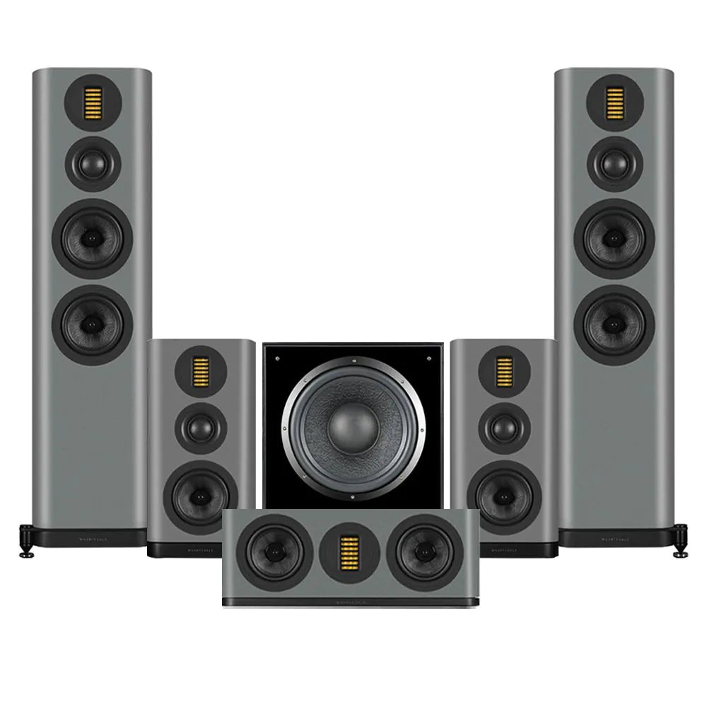 Wharfedale EVO 5.4 HCP 5.1 Surround Sound Home Cinema Speakers Package Lunar Grey Grey
