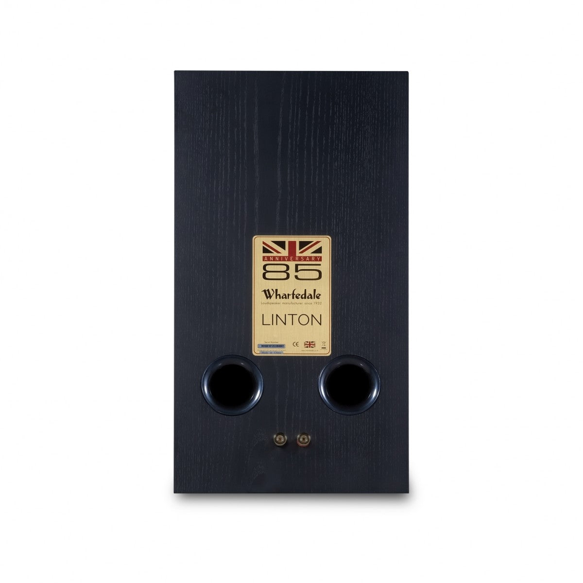 Wharfedale Linton Heritage Standmount Bookshelf Speakers Pair - Black Oak Black