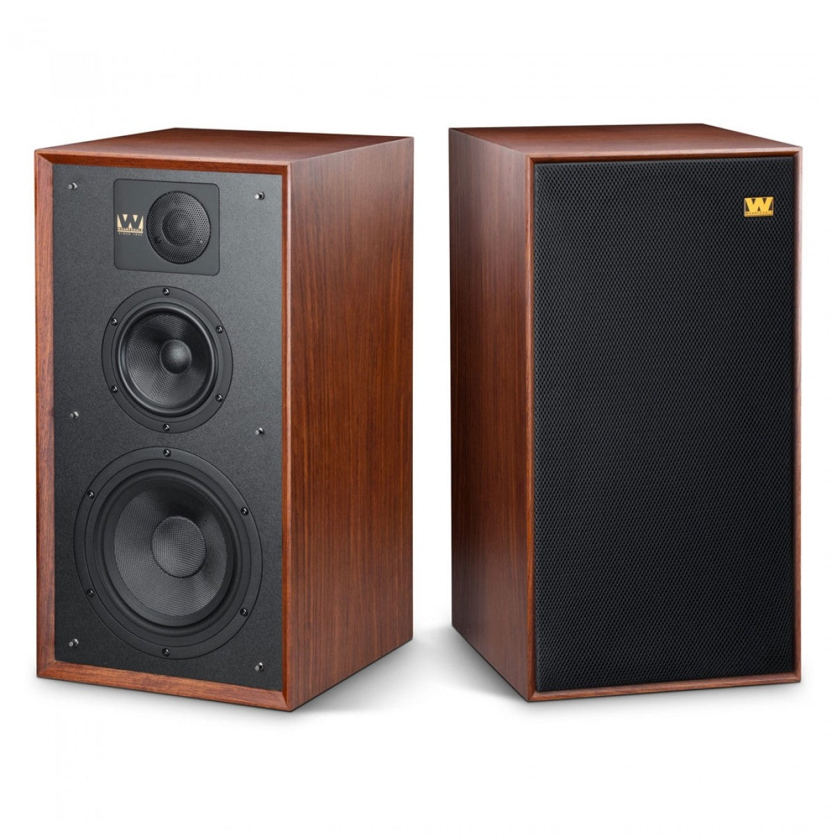 Wharfedale Linton Heritage Standmount Bookshelf Speakers Pair Mahogany - Ex-Display Clearance