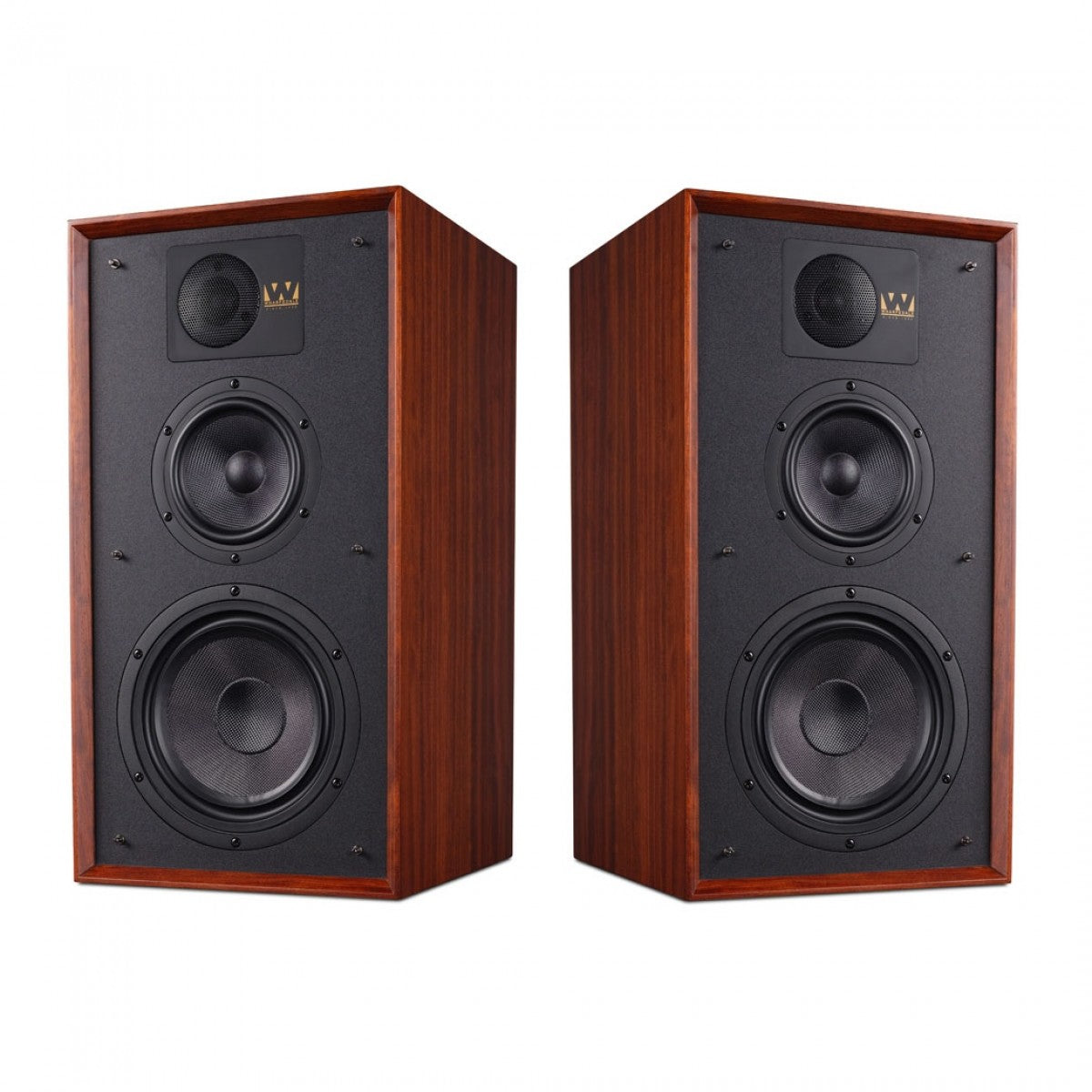 Wharfedale Linton Heritage Standmount Bookshelf Speakers Pair - Mahogany Mahogany