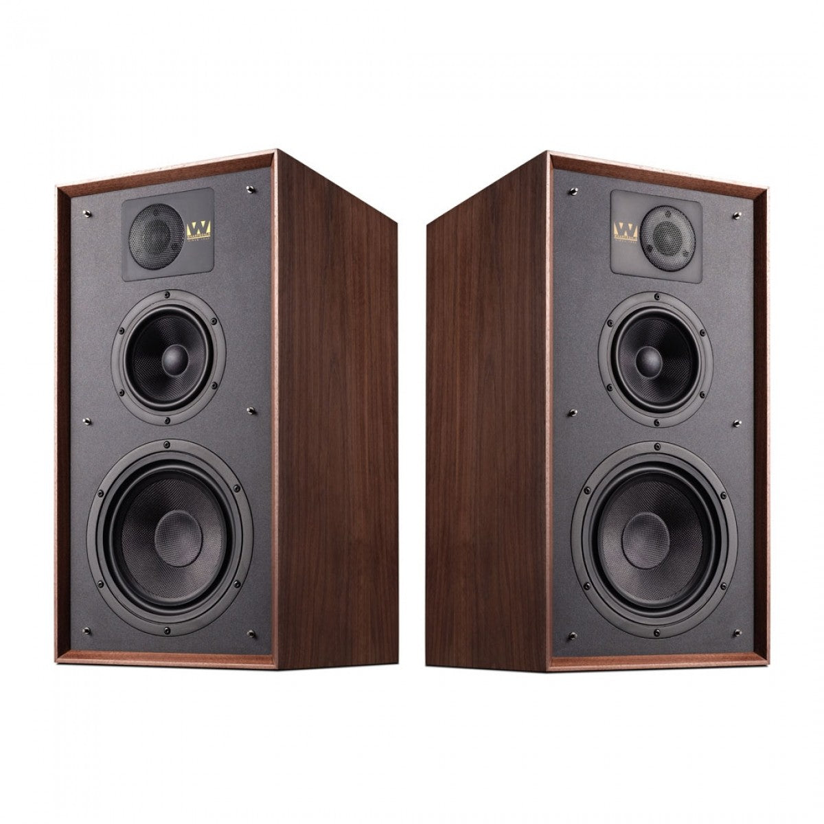 Wharfedale Linton Heritage Standmount Bookshelf Speakers Pair - Walnut Walnut
