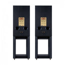 Wharfedale Linton Heritage Standmount Speakers with Matching Stands - Black Oak Black Oak