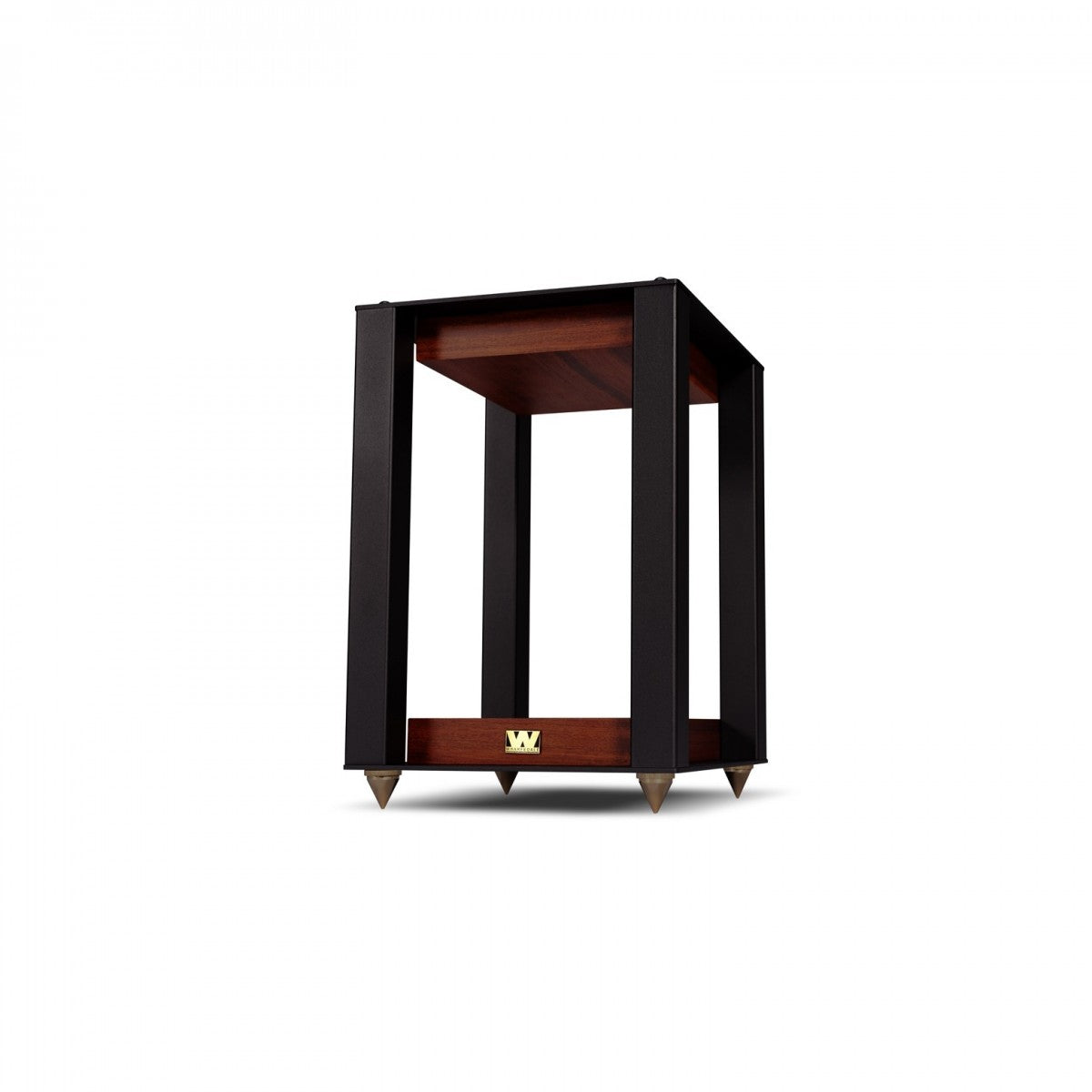 Wharfedale Linton Heritage Standmount Speakers with Matching Stands Mahogany - Ex-Display Clearance