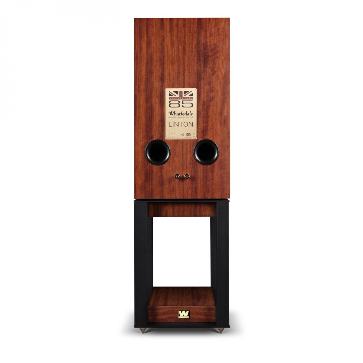 Wharfedale Linton Heritage Standmount Speakers with Matching Stands Mahogany - Ex-Display Clearance