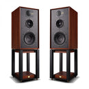 Wharfedale Linton Heritage Standmount Speakers with Matching Stands Mahogany - Ex-Display Clearance