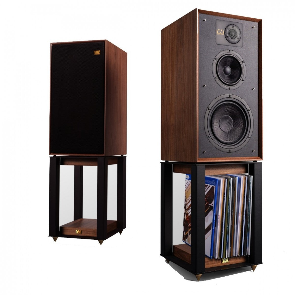 Wharfedale Linton Speaker Stands Pair for Linton and Super Linton Speakers - Walnut Walnut