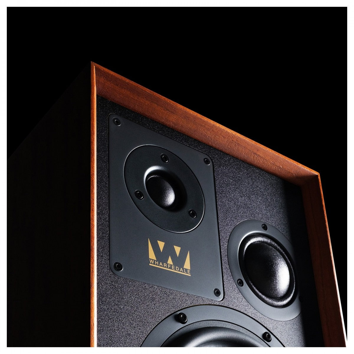 Wharfedale Super Denton Heritage Standmount Bookshelf Speakers Pair - Mahogany Mahogany