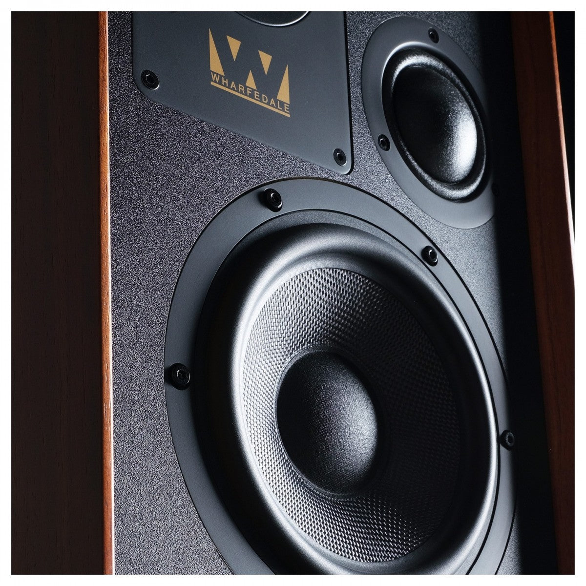 Wharfedale Super Denton Heritage Standmount Bookshelf Speakers Pair - Mahogany Mahogany