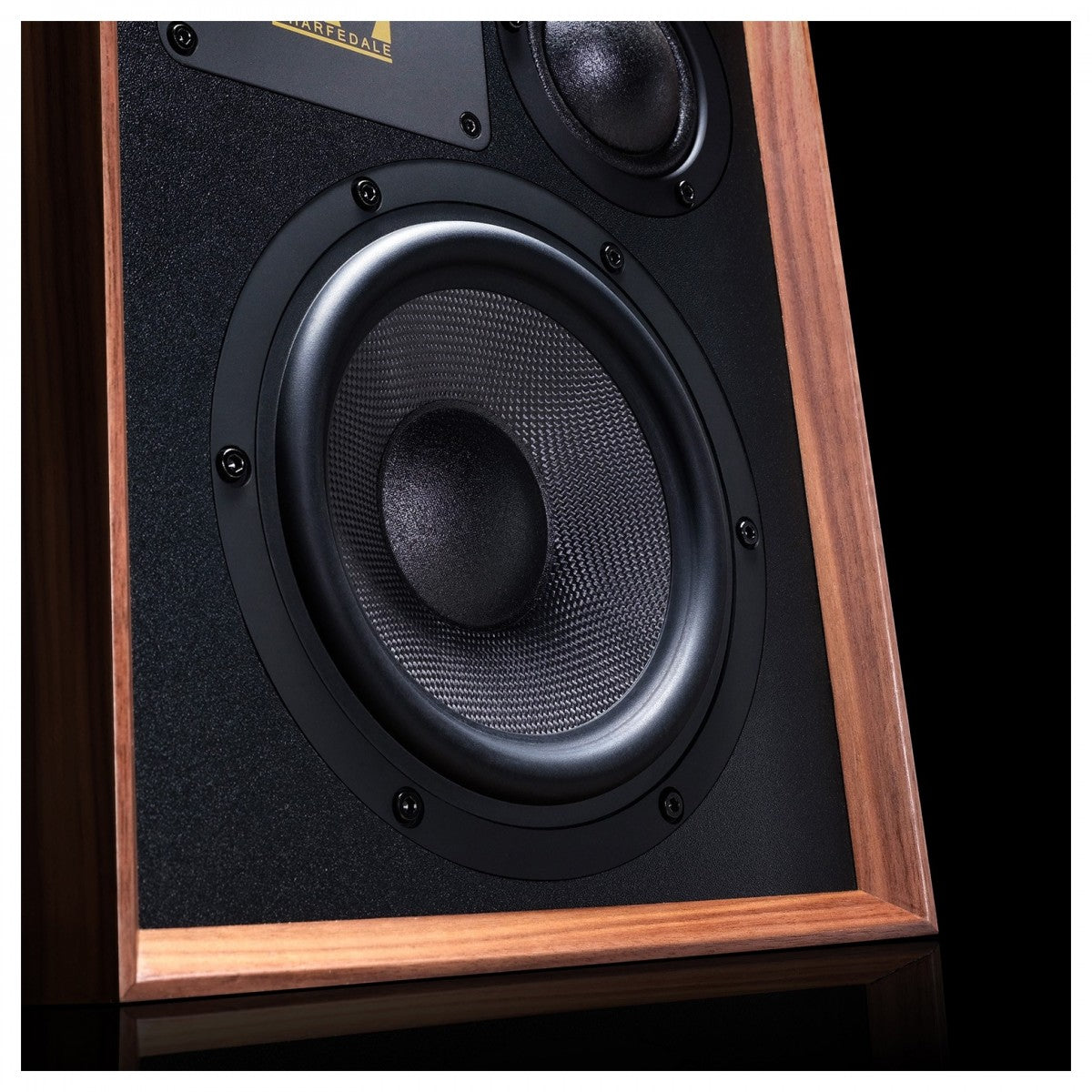 Wharfedale Super Denton Heritage Standmount Bookshelf Speakers Pair - Walnut Walnut