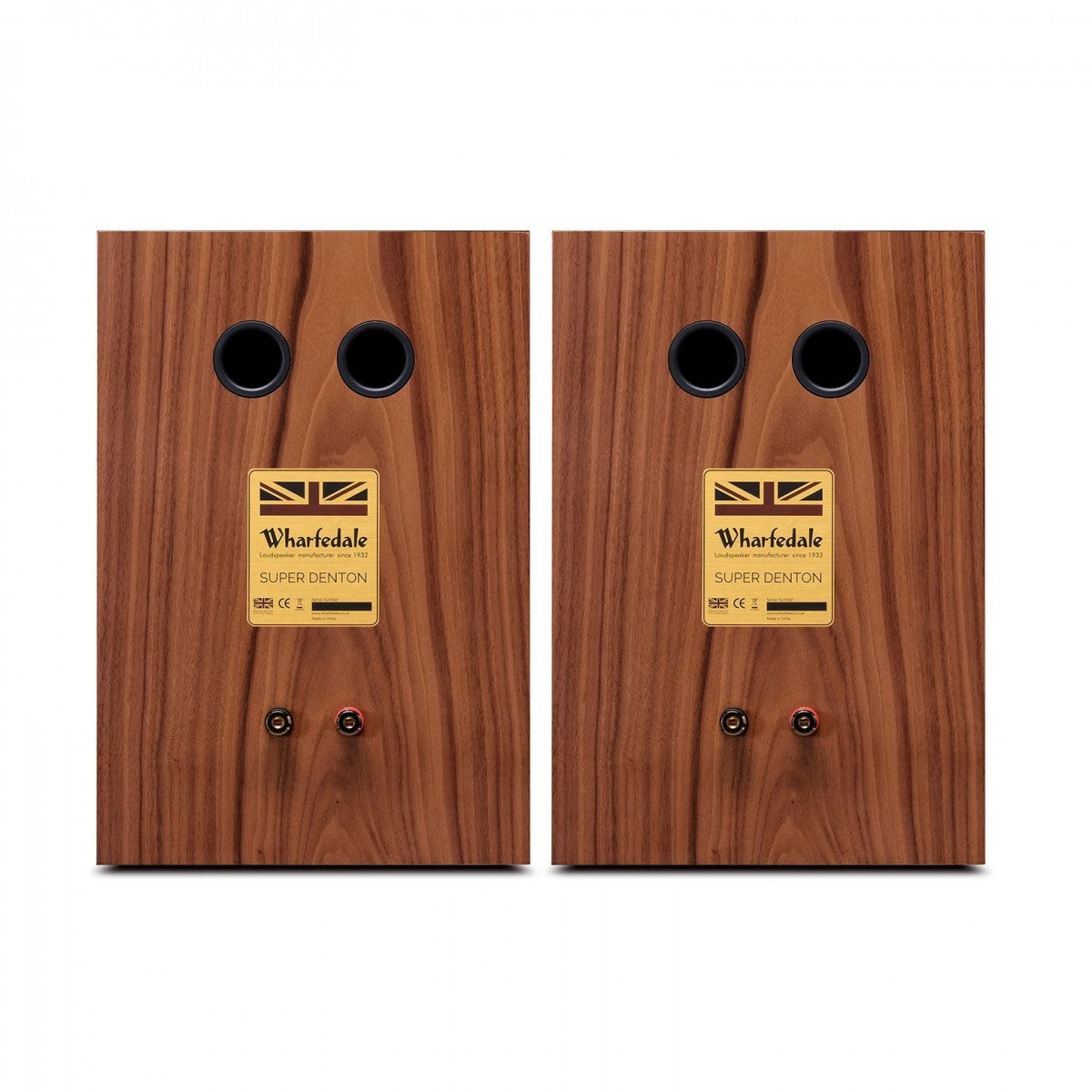 Wharfedale Super Denton Heritage Standmount Bookshelf Speakers Pair - Walnut Walnut