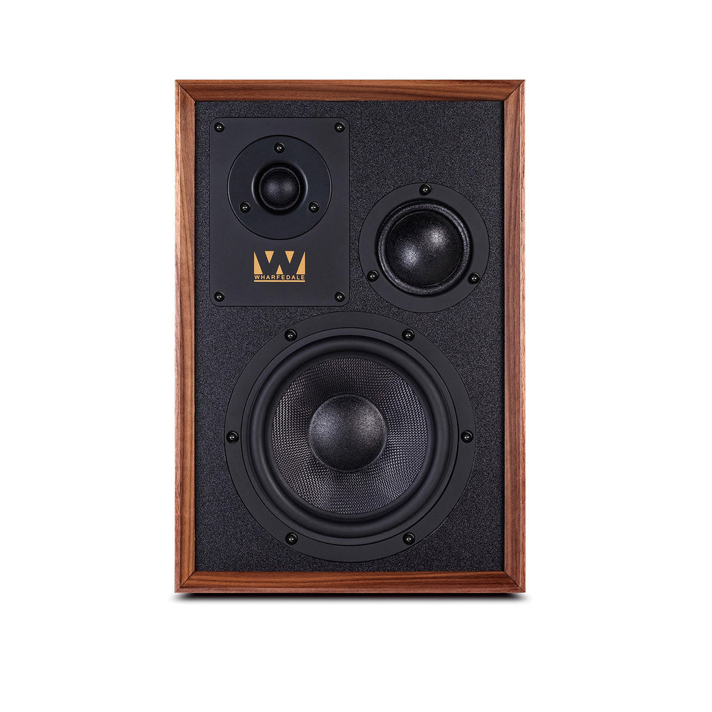 Wharfedale Super Denton Heritage Standmount Bookshelf Speakers Pair - Walnut Walnut