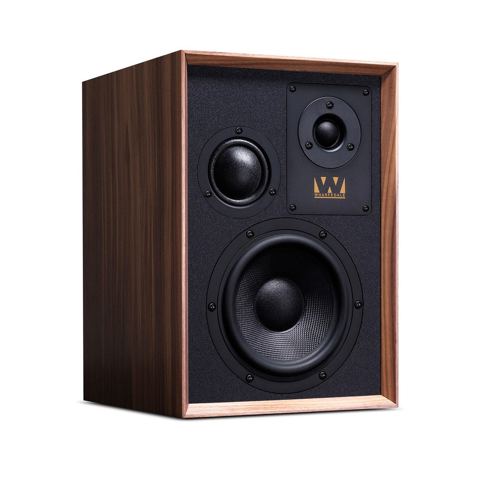 Wharfedale Super Denton Heritage Standmount Bookshelf Speakers Pair - Walnut Walnut