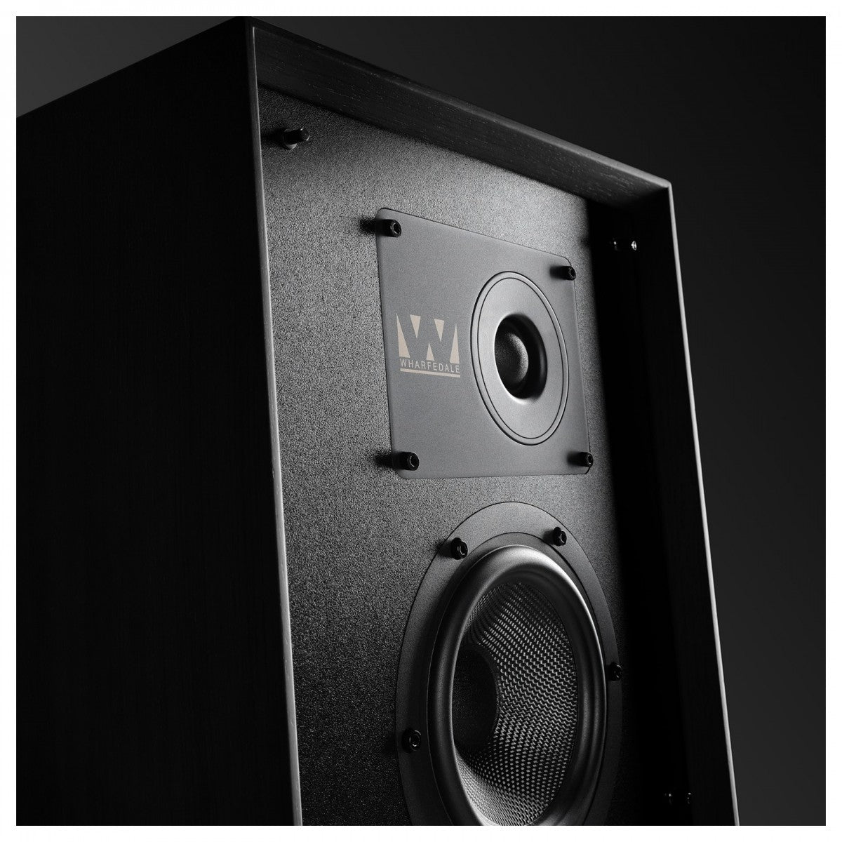 Wharfedale Super Linton Heritage Standmount Bookshelf Speakers Pair - Black Oak Black Oak