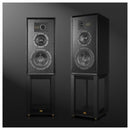 Wharfedale Super Linton Heritage Standmount Bookshelf Speakers Pair - Black Oak Black Oak