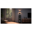 Wharfedale Super Linton Heritage Standmount Bookshelf Speakers Pair - Black Oak Black Oak