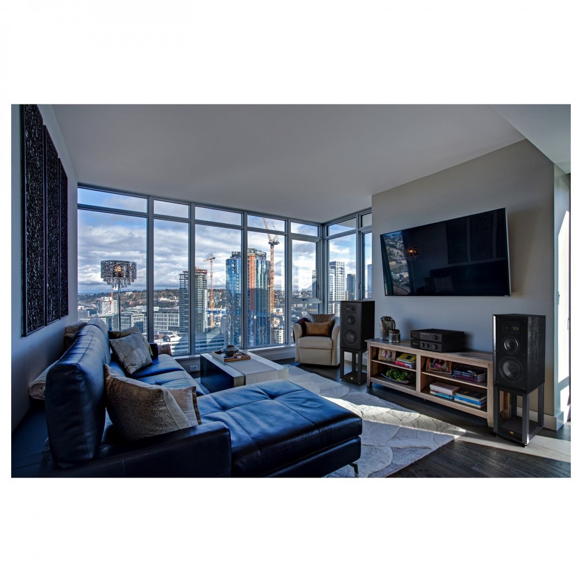 Wharfedale Super Linton Heritage Standmount Bookshelf Speakers Pair - Black Oak Black Oak